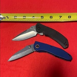 Black and Blue Folding Knives